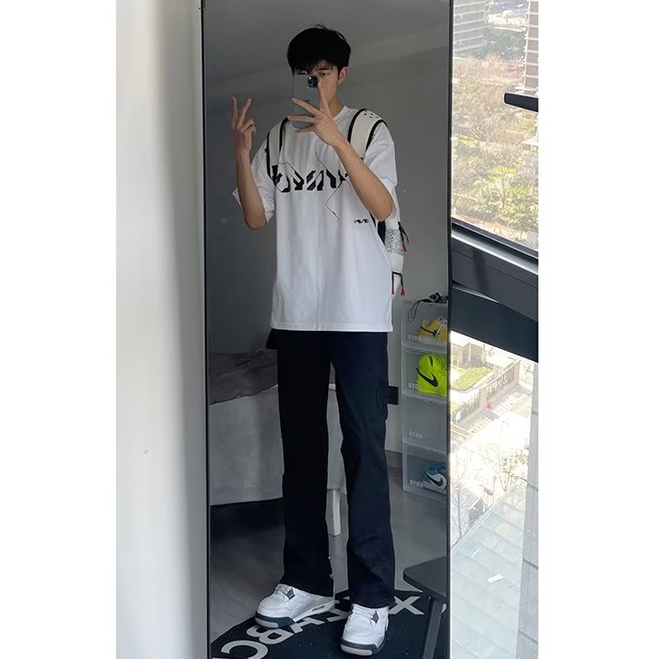 Quần jean ống đứng denim unisex quần jean đen nam Cao Cấp  quần denim jean skinny nam street style quần jean ôm lưng cao