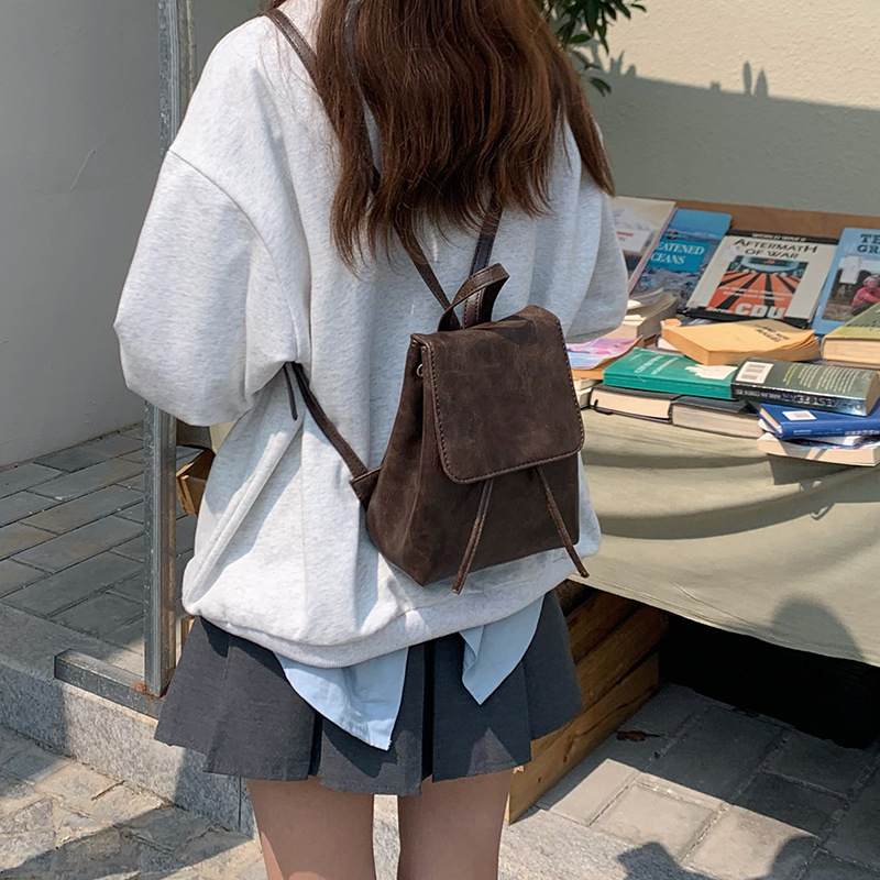 Balo Thiết Kế Đơn Giản Phong Cách Retro Cho Nữ