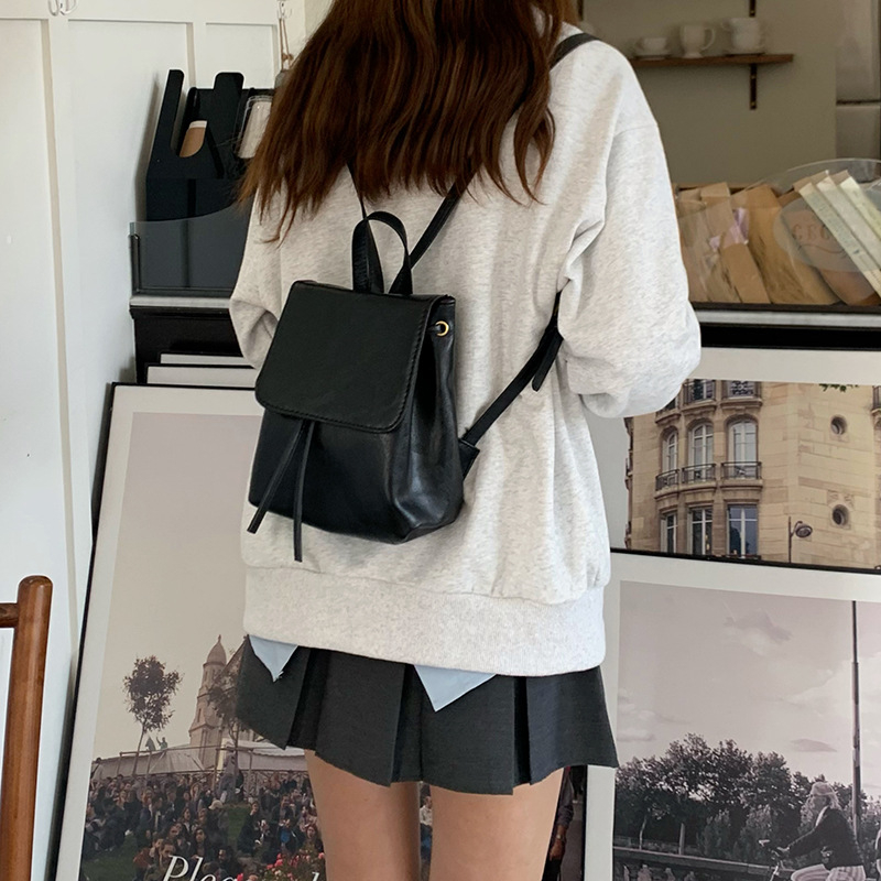 Balo Thiết Kế Đơn Giản Phong Cách Retro Cho Nữ