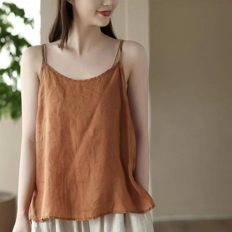 Giày Búp Bê Nhật Bản Làm Bằng Thủ Công Cho Nữ Sweetness Áo tank top Chất cotton Phong Cách retro Mùa Hè 2023