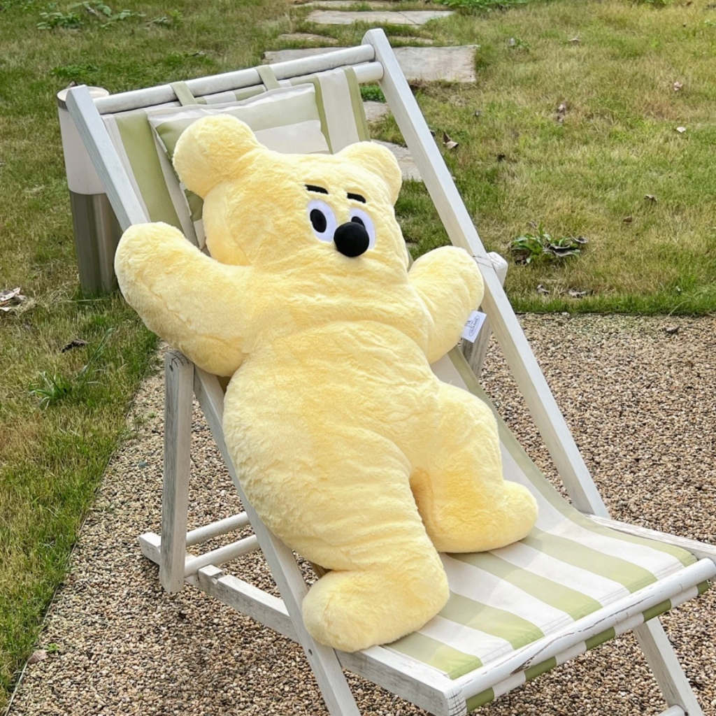 Gối Ôm Hình Gấu Vàng Bằng Nhung Dễ Thương Xinh Xắn