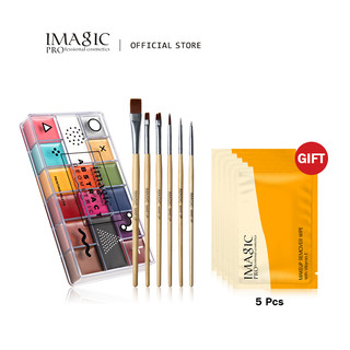 Bảng sơn dầu IMAGIC 16 màu không thử nghiệm trên động vật dùng vẽ cơ thể tham dự tiệc biểu diễn chuyên nghiệp 280g