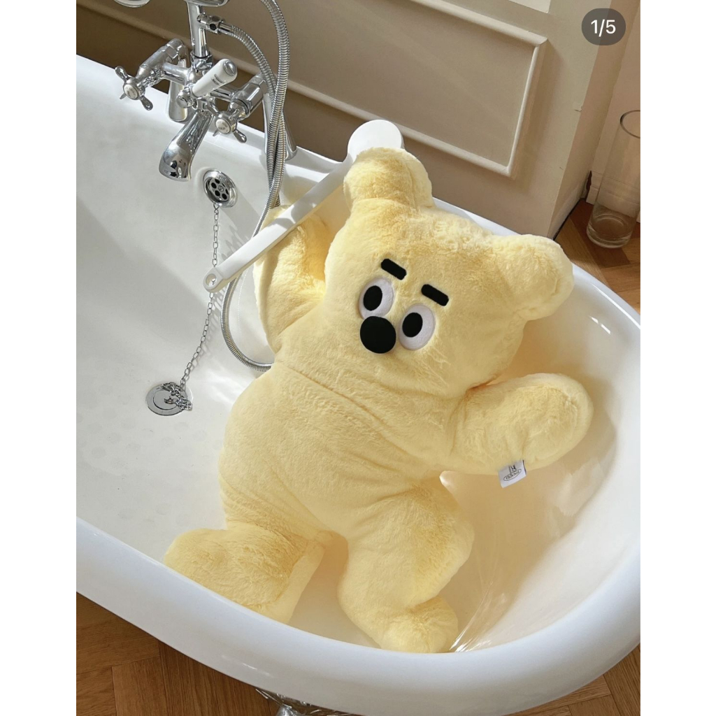 Gối Ôm Hình Gấu Vàng Bằng Nhung Dễ Thương Xinh Xắn