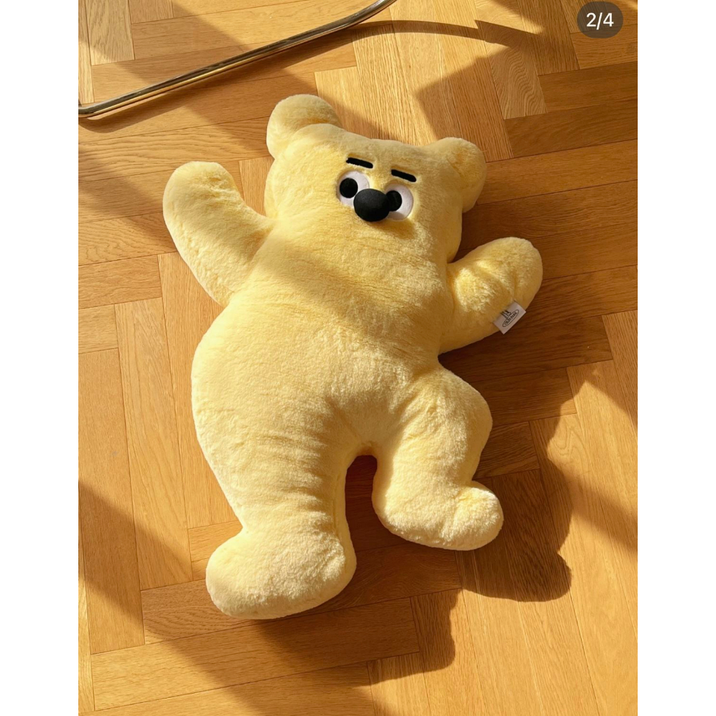 Gối Ôm Hình Gấu Vàng Bằng Nhung Dễ Thương Xinh Xắn