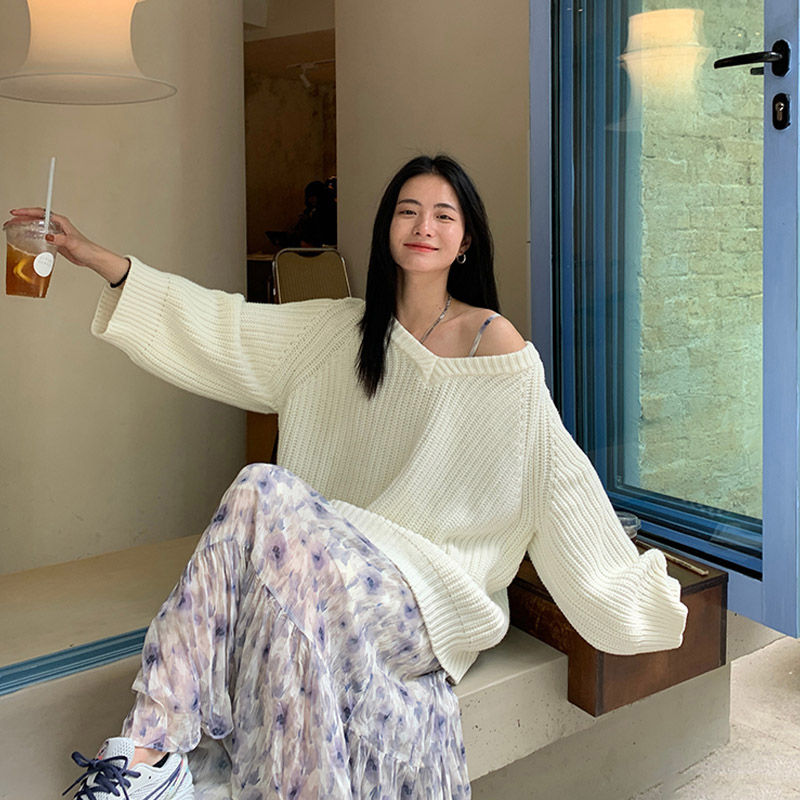 Áo Khoác Len Cardigan Hai Lớp Trước Và Sau Thời Trang Cho Nữ