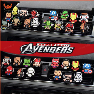 Kẹp Khuếch Tán Nước Hoa Gắn Điều Hòa Xe Hơi Hình Siêu Anh Hùng Marvel