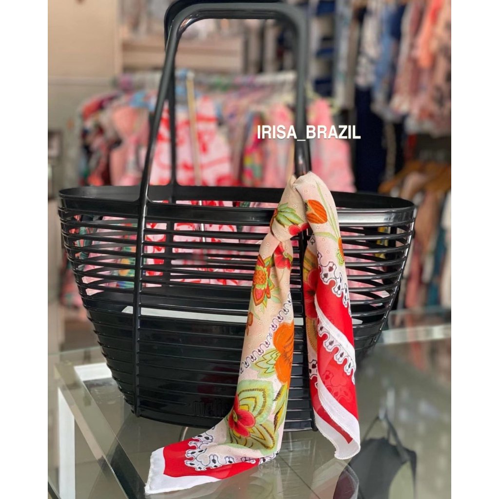 : Giao hàng nhanh chóng Melissa beach jelly cabbage basket túi dung tích lớn túi đeo vai túi xách