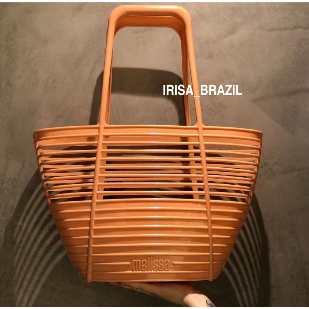 : Giao hàng nhanh chóng Melissa beach jelly cabbage basket túi dung tích lớn túi đeo vai túi xách