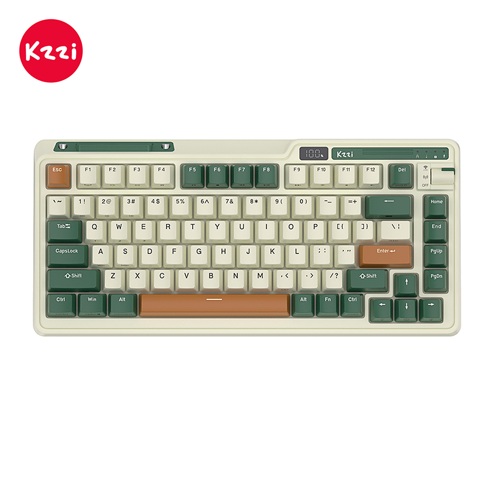 Kzzi Bàn Phím Cơ gaming kezhi k75 pro Không Dây 80% rgb Chất Lượng Cao