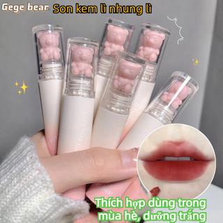 Son lì gege bear chất son mịn như nhung dễ lên màu