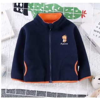 Áo Khoác Cardigan Lót Lông Cừu Thời Trang Thu Đông Phong Cách Mới Cho Bé Gái