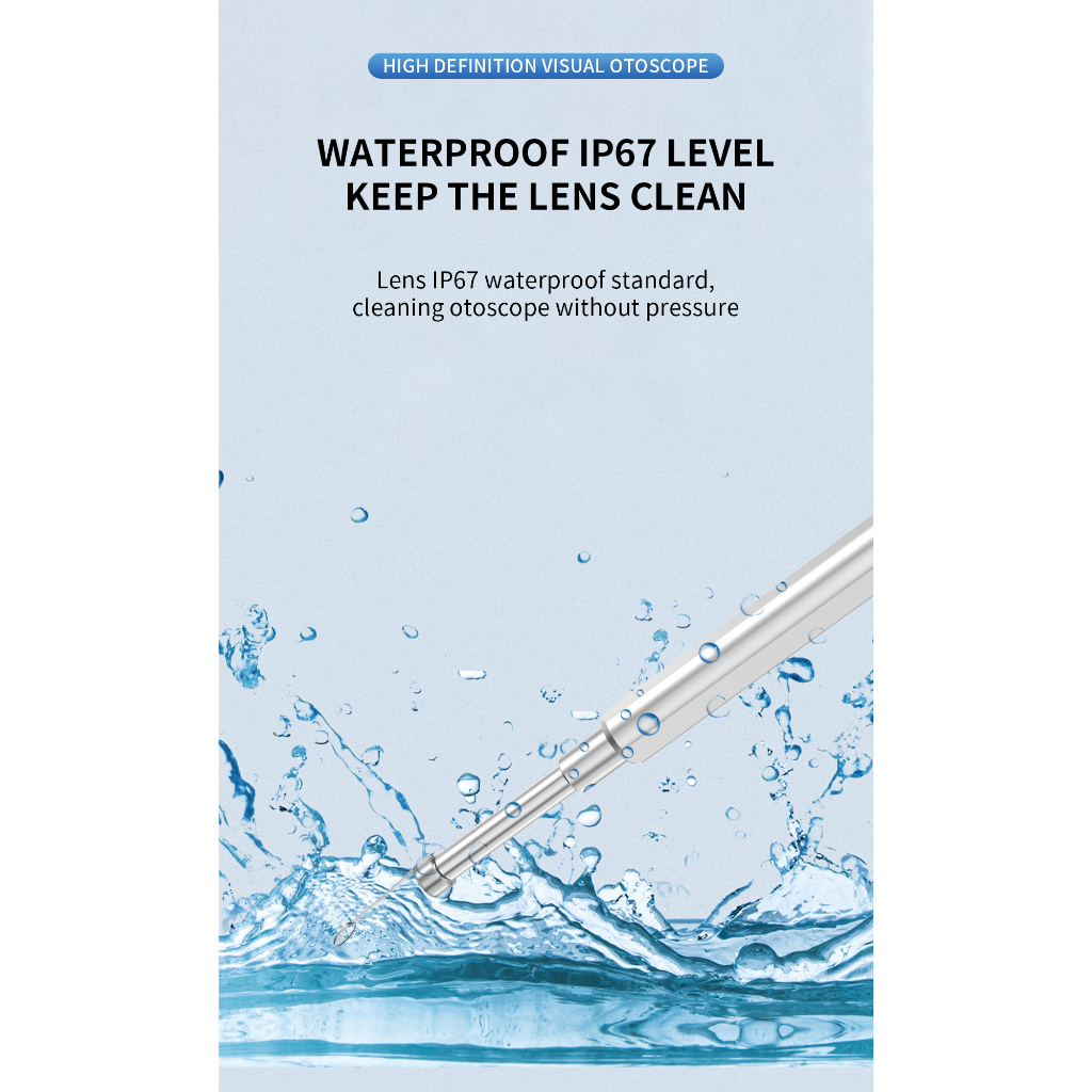 Máy Nội Soi Tai 3.9mm 1080P Kỹ Thuật Số Với Pin Sạc 3 "IPS 3000mAh