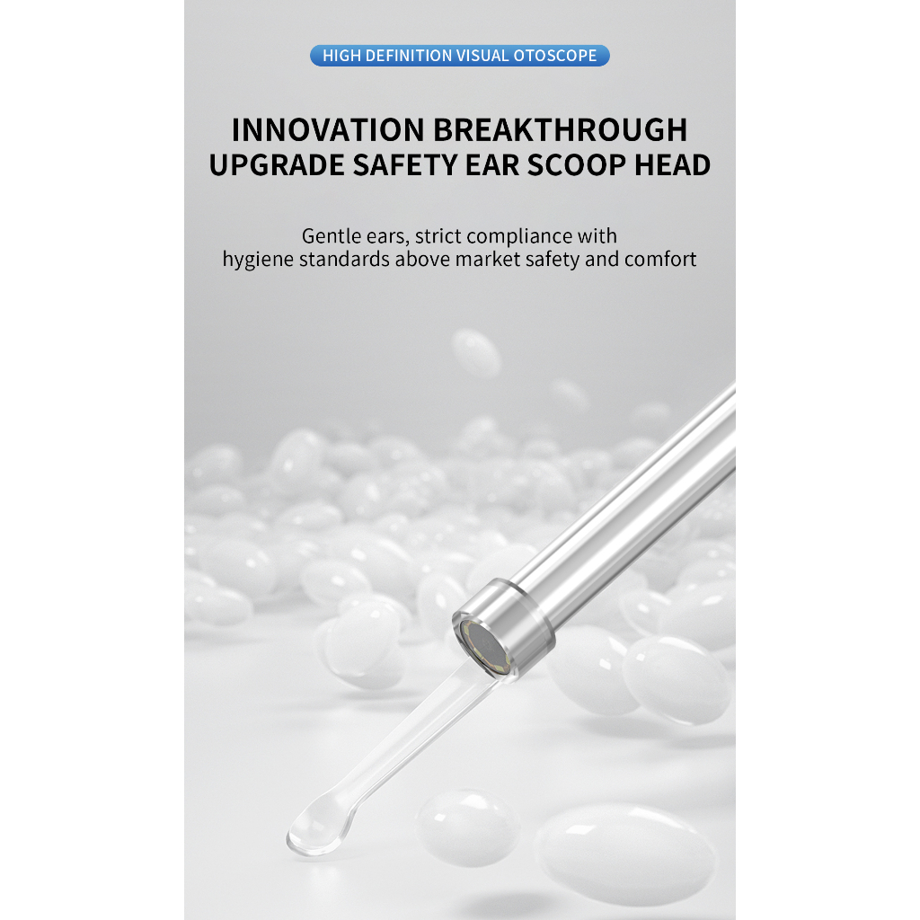 Máy Nội Soi Tai 3.9mm 1080P Kỹ Thuật Số Với Pin Sạc 3 "IPS 3000mAh