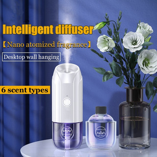 Máy Xịt Nước Hoa Thơm Phòng Tự động Máy Khuếch Tán Tinh Dầu Treo Tường Tự Động Thông Minh Tích Hợp Pin Sạc Thiết Kế Nhỏ Gọn Với Lọ Tinh Dầu 80ml