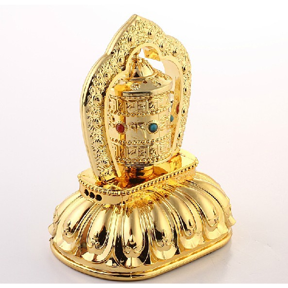 Đồ Trang Trí Phật Giáo Tây Tạng Cầu Nguyện Quay Năng Lượng Mặt Trời cho Nội Thất Xe Hơi - CoolCar