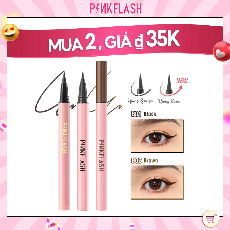 Bút Kẻ Mắt Dạng Lỏng Lâu Trôi Chống Thấm Nước Nhanh Khô Không Bị Nhòe Pinkflash