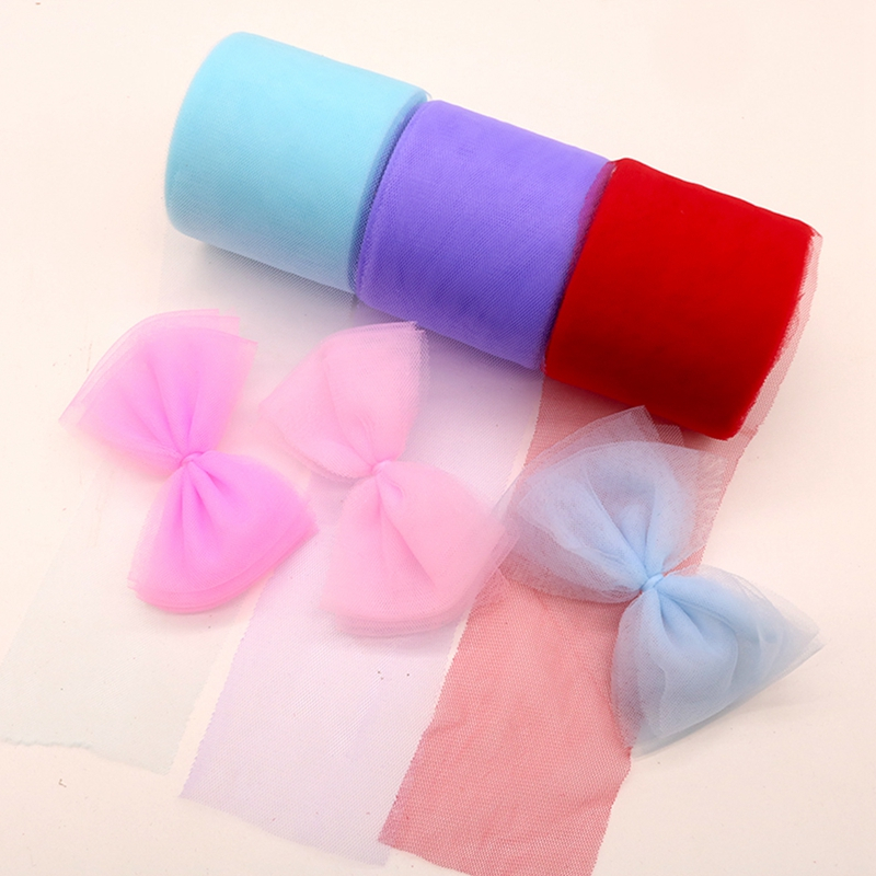Cuộn Ruy Băng Vải Tuyn 5 / 25yards Dùng Gói Quà / Trang Trí Đám Cưới