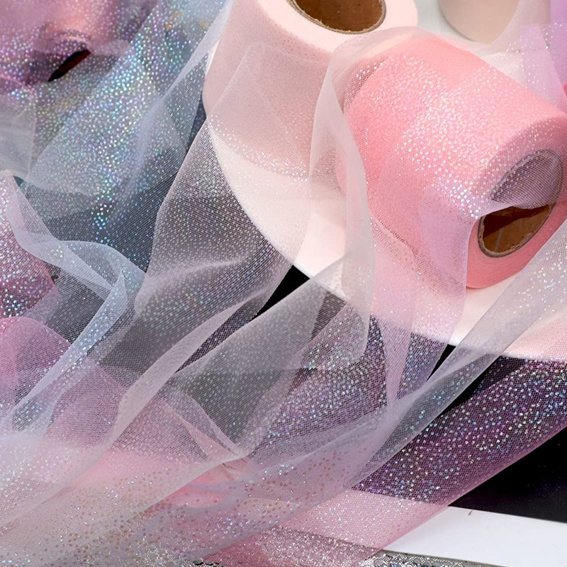 Cuộn Ruy Băng Vải Tuyn 5 / 25yards Dùng Gói Quà / Trang Trí Đám Cưới