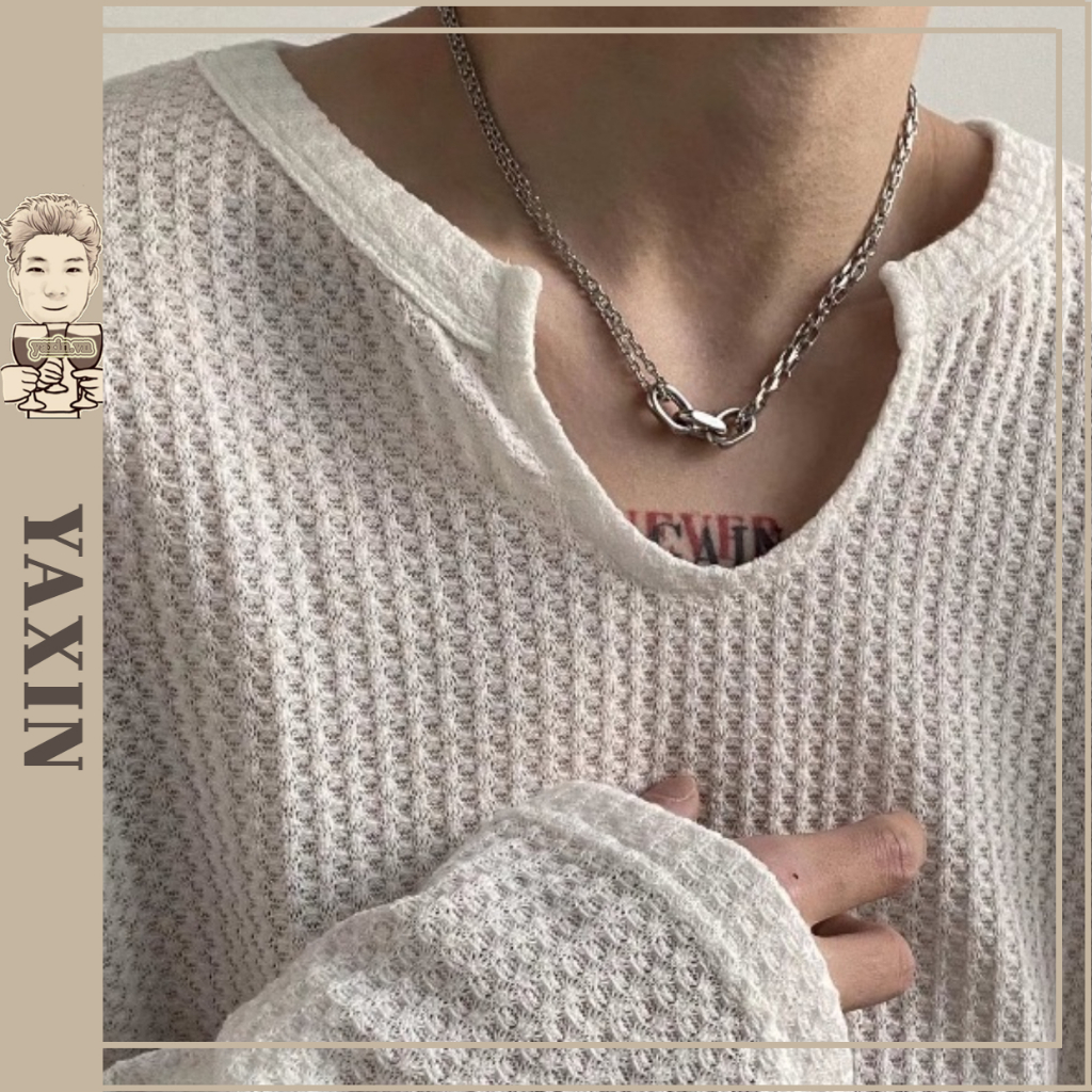 Áo thun form rộng áo phông nam dáng rộng thời trang cho cả nam và nữ áo thun tay dài korean youth fashion áo thun dệt kim tay dài ；áo dài tay nam v-neck