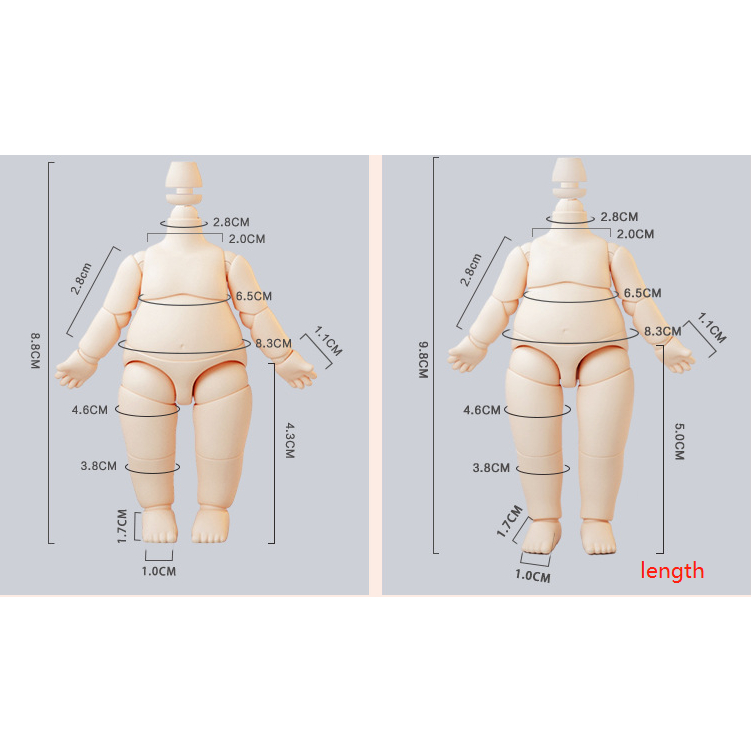 Mô Hình Cơ Thể Búp Bê Lê Lê Ob11 Gsc 1 / 12bjd, Obitsu 11 TX2N