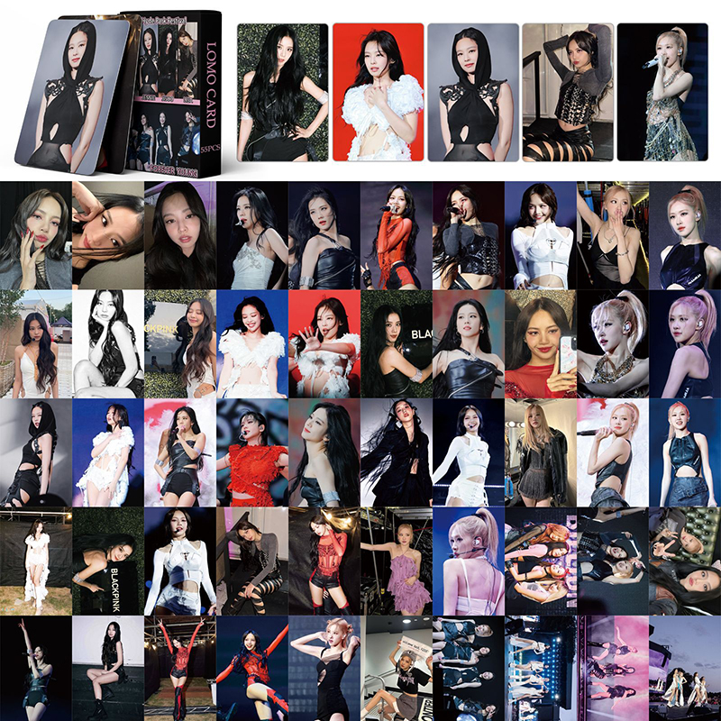 BLACKPINK Card Set 55 Tấm Thẻ Ảnh lomo Nhóm Nhạc