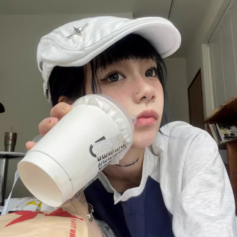 Mũ Công Sở Phong Cách Hong Kong Nhật Bản y2k Cho Nam Nữ