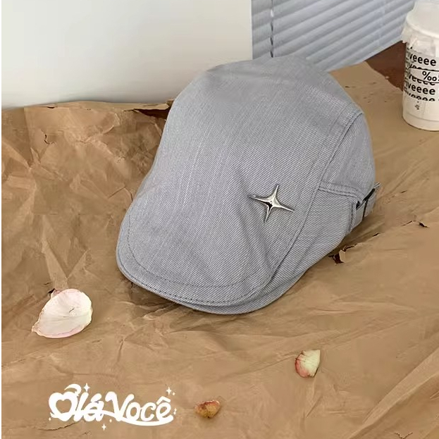 Mũ Công Sở Phong Cách Hong Kong Nhật Bản y2k Cho Nam Nữ