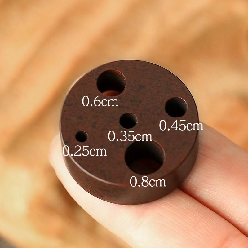 Đế Đốt Trầm Hương 4 Lỗ Mini 5mm / 8mm Bằng Đồng Thau