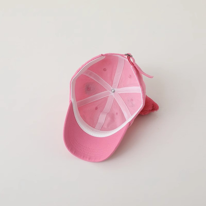 Mũ Lưỡi Trai Chống Nắng Hình Gấu Hồng Dễ Thương Phong Cách Hàn Quốc Cho Bé