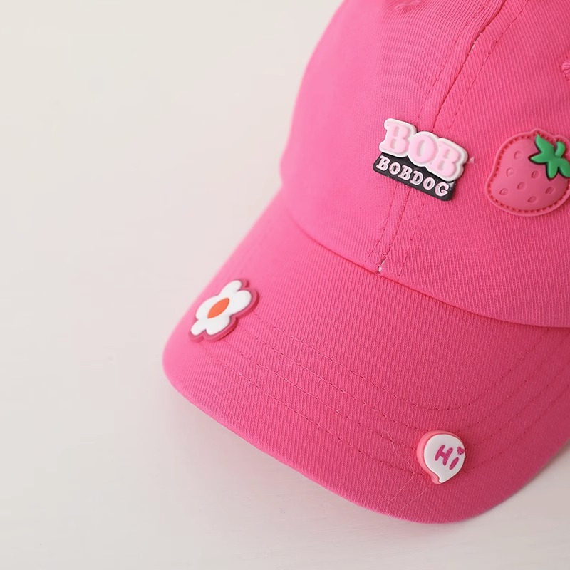 Mũ Lưỡi Trai Chống Nắng Hình Gấu Hồng Dễ Thương Phong Cách Hàn Quốc Cho Bé