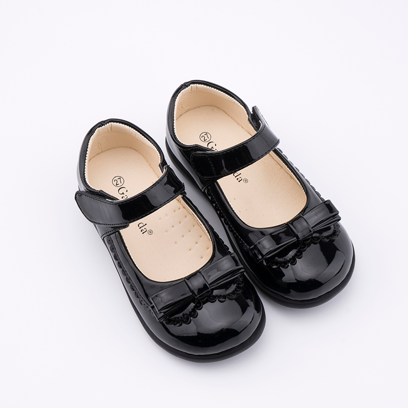 Giày Da Bóng 659 Phong Cách Công Chúa Xinh Xắn Cho Bé Gái