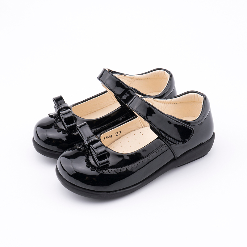 Giày Da Bóng 659 Phong Cách Công Chúa Xinh Xắn Cho Bé Gái