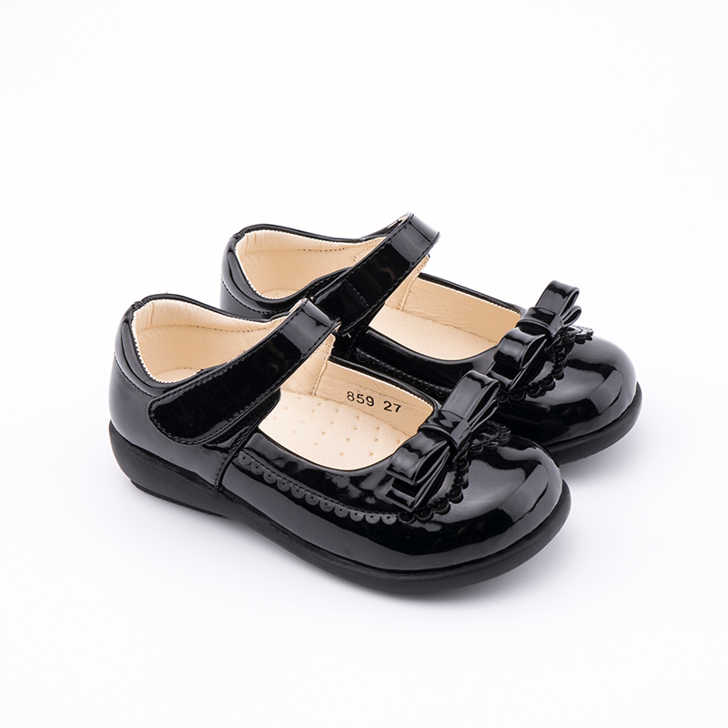 Giày Da Bóng 659 Phong Cách Công Chúa Xinh Xắn Cho Bé Gái