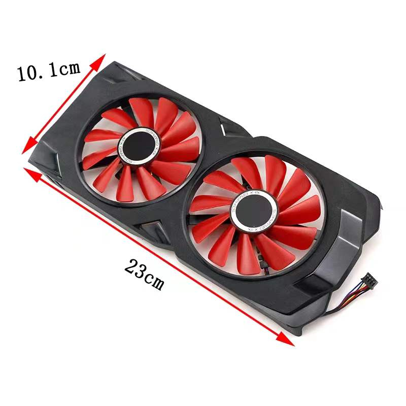 X XFX XFX RX580 570 2048SP 4GB Black Wolf Phiên bản Card Đồ họa Quạt làm mát có vỏ