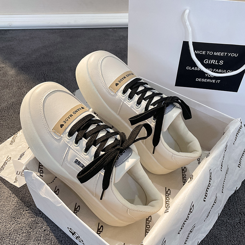 Giày thể thao, dày-chữa, tăng, thời trang và đơn giản, giày trắng nữ thường