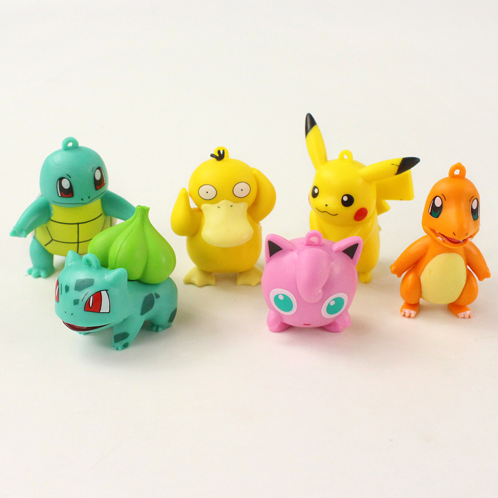 Set 6 / 8 / 10 Mô Hình Nhân Vật Phim Pokemon 3-6cm