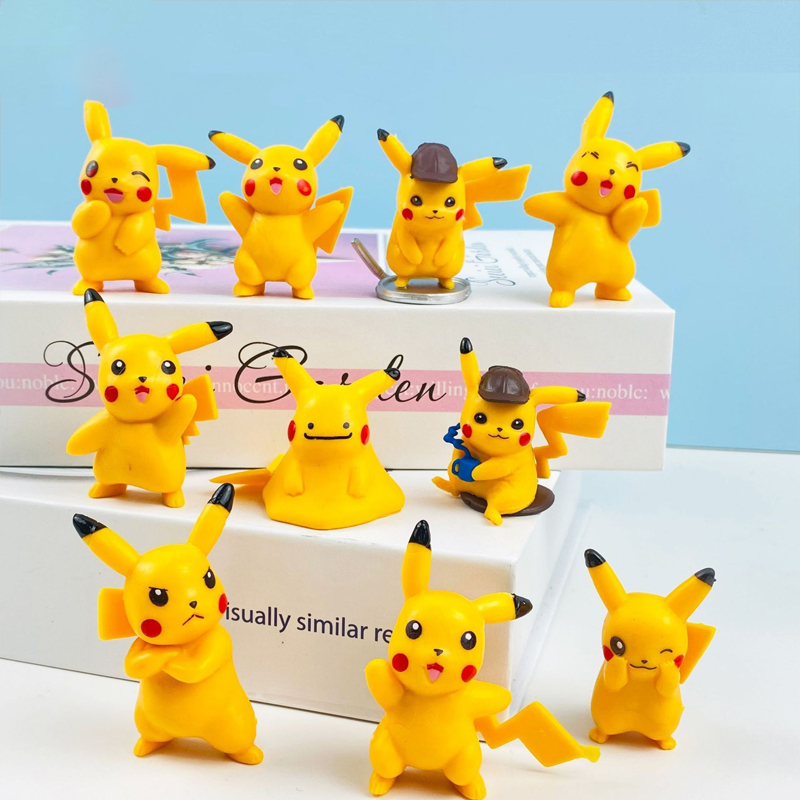 Set 6 / 8 / 10 Mô Hình Nhân Vật Phim Pokemon 3-6cm