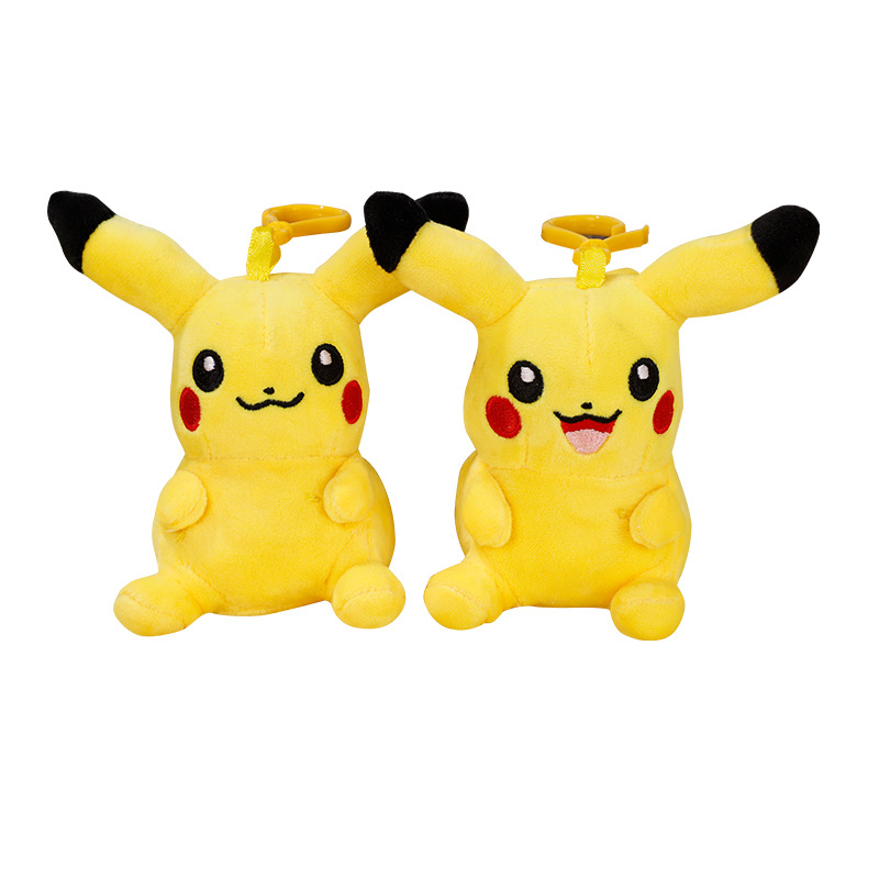 Móc Khóa Hình Pikachu Nhồi Bông 5 Kiểu 12cm Dễ Thương