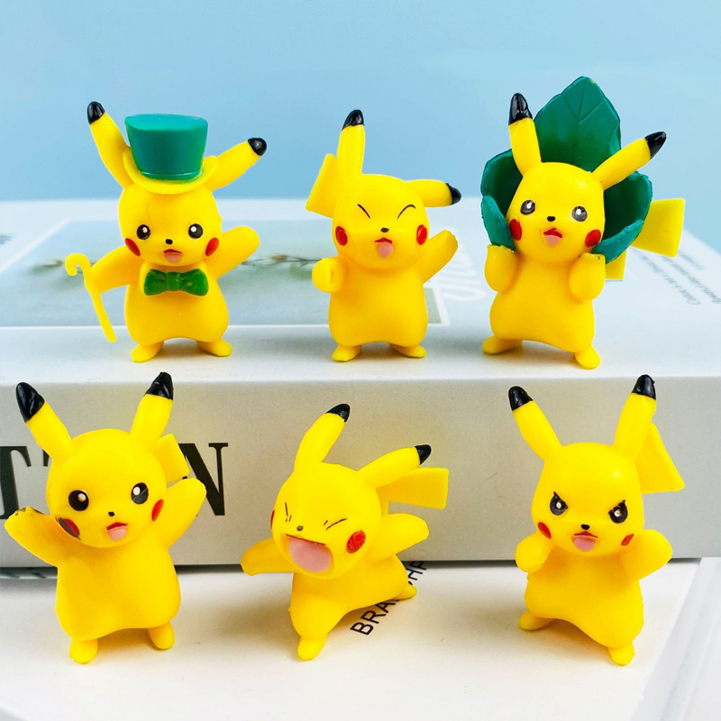 Set 6 / 8 / 10 Mô Hình Nhân Vật Phim Pokemon 3-6cm