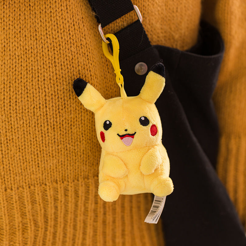 Móc Khóa Hình Pikachu Nhồi Bông 5 Kiểu 12cm Dễ Thương
