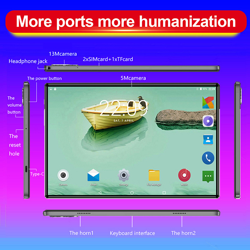 Bộ Màn Hình Lớn 10-inch / Màn Hình HD / Android 10 / 4GB + Bộ Nhớ 32G