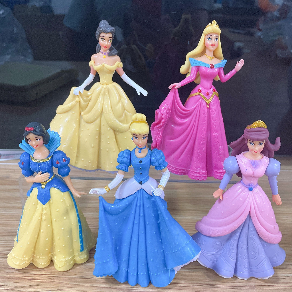 Set 5 Mô Hình Công Chúa Disney 13cm Dùng Để Trang Trí Bánh Kem
