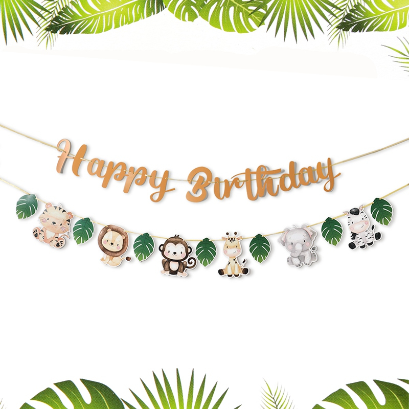 Dây Cờ Treo Trang Trí Tiệc Sinh Nhật In Chữ Happy Birthday