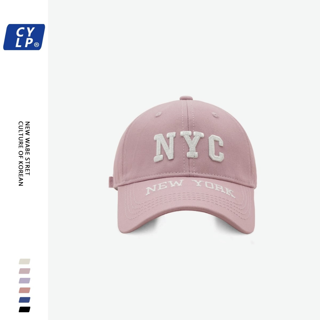 Mũ Lưỡi Trai Thêu Chữ NYC Phong Cách Đường Phố Hàn Quốc Thời Trang Cho Cặp Đôi