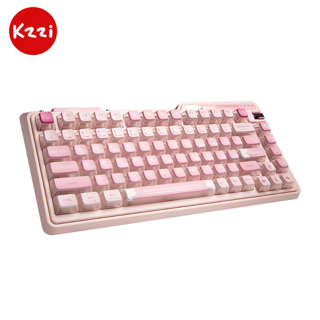 Kzzi Bàn Phím Cơ gaming kezhi k75 pro + Không Dây 80% rgb Màu Vàng / Bạc