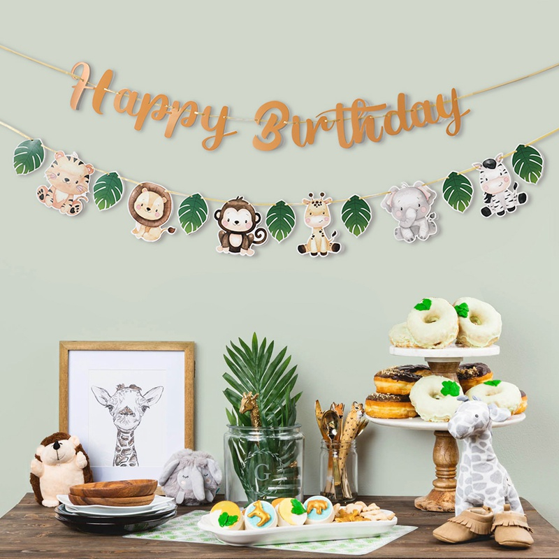 Dây Cờ Treo Trang Trí Tiệc Sinh Nhật In Chữ Happy Birthday