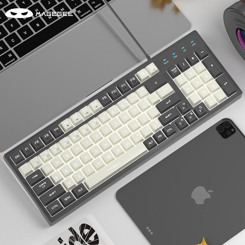 Bàn PhíM Cơ Gaming Magege GT860 Có Dây / RGB Nền 96 NúT BấM Cho Laptop / PC
