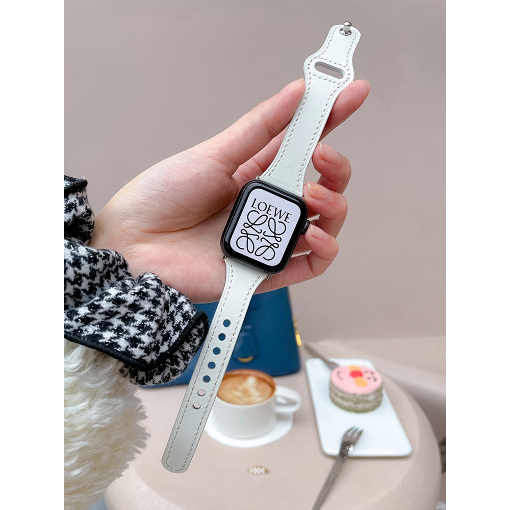 Dây Đeo Bằng Da Thật Chất Lượng Cao Cho Apple watch iWatch Ultra 49mm series 8 7 SE 6 5 4 3 2 1 45mm 41mm 44mm 40mm 42mm 38mm