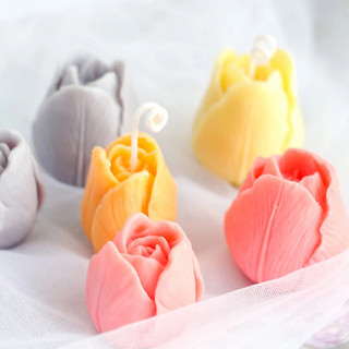 Khuôn Silicone Tạo Hình Làm Bánh Hình Hoa tulip 3d DIY