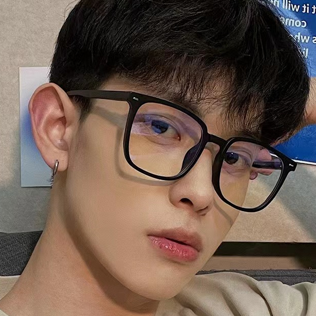 Kính Mát Gọng Vuông Chống Tia Bức Xạ Phong Cách Âu Mỹ Cho Nam Grade - 50 100 150 200 250 300 350 400Myopia